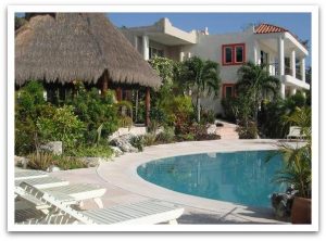 Hotel Villas Bacalar an der Laguna Bacalar in Mexiko